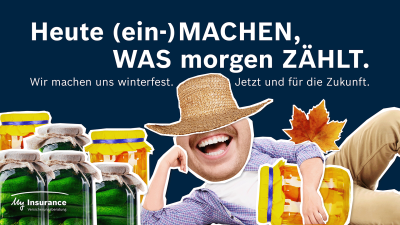 Eingemachtes mit liegendem Farmer