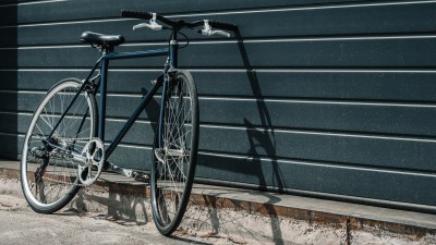 schwarzes Hipster-Fahrrad